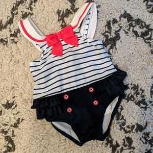 Baby Girl Sailor Swimsuit